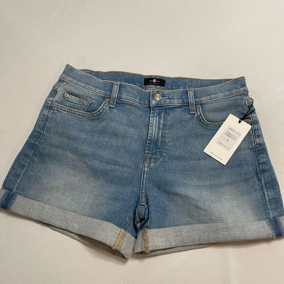 7 For All Mankind Pants - NWT 7 For All Mankind Mid Roll Short Size 29 New